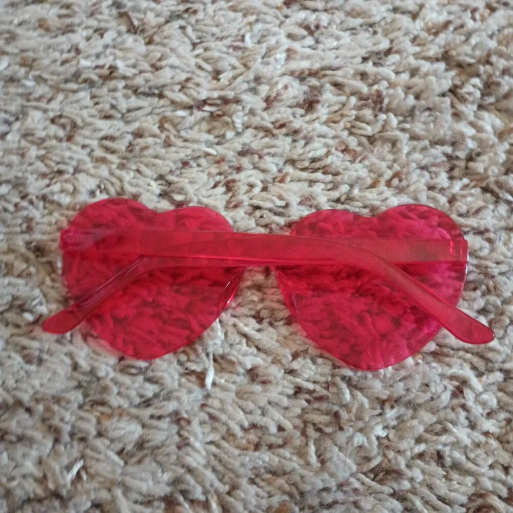 Valentine heart glasses